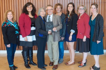 Dean Blye Frank and Dr. Jo-ann Archibald with the NITEP team